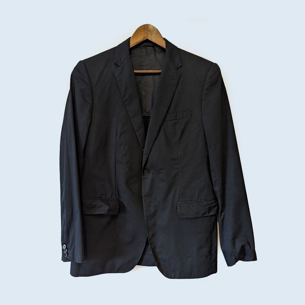 LOUIS VUITTON - Black cotton jacket - Sz 48